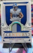 Sam LaPorta 2025 National Treasures Century Materials Holo Silver /25 CM-SLP 