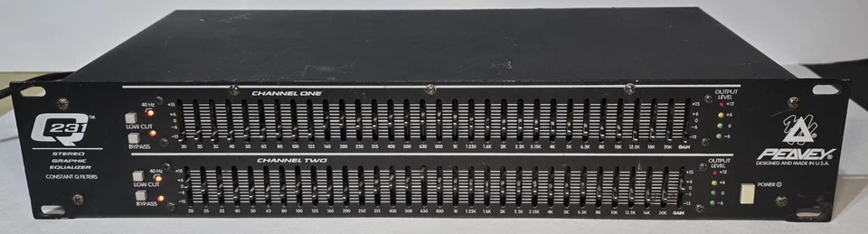 Peavey Q231F Stereo Graphic Equalizer 2 Channel 32 Band With FLS - Image 4 of 4