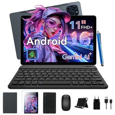 ZENVA T90 WiFi Tablet 11 Zoll Android 16 24GB+128GB 8000mAh Gemini AI Octa Core