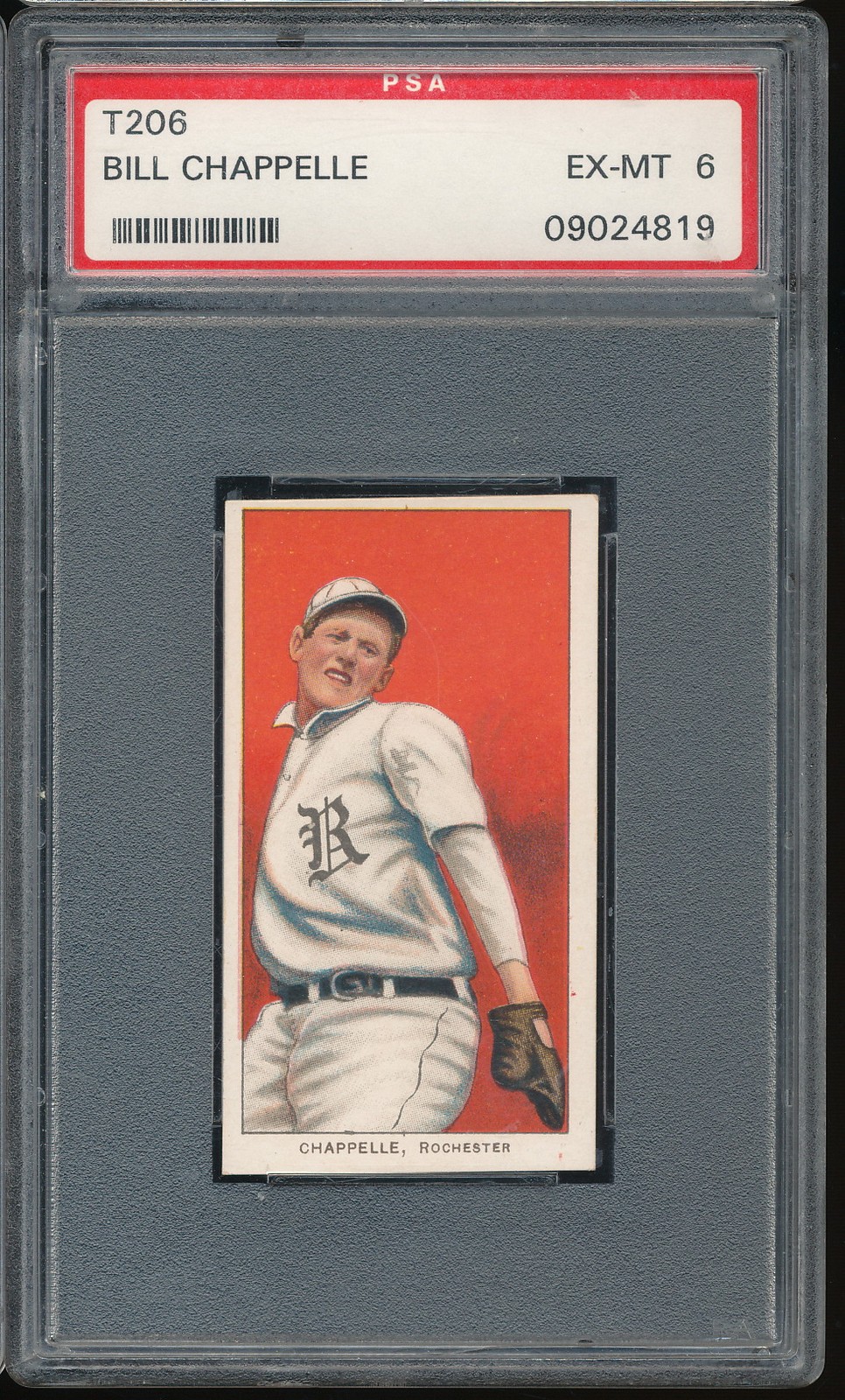 T206 Sweet Caporal 350/30 Bill Chappelle PSA 6 - Rochester - POP 45