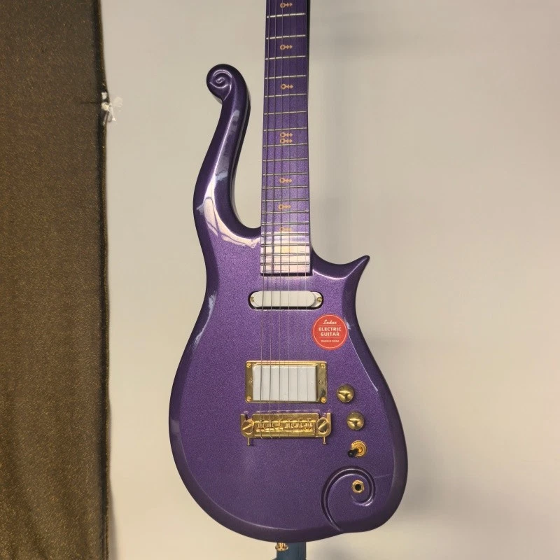 Guitare Électrique Cloud Frettes Inox Arrondies Violette Accastillage - Photo 1/4
