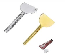 2Pcs Toothpaste Squeezer,Metal Tube Squeezer Key Stainless Steel Dispenser Ro...