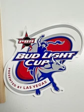 PBR Bud Light Cup Sticker Vintage Brand New Pro Bull Riders Las Vegas NV