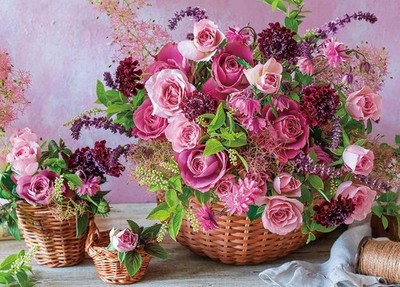 600 pieces Jigsaw Puzzle Flowers Fiore (38 x 53cm) 600-014