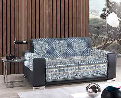 SALVADIVANO TRAPUNTATO COTONE POSTI CUORE TIROLO BLU