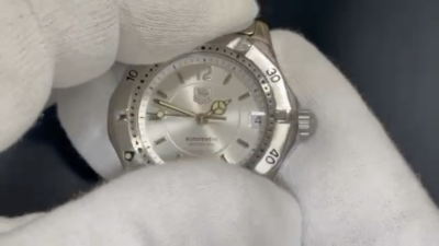 RARE *Exc++++* TAG Heuer WK2216 200M Silver Automatic Mid Size