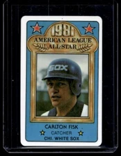 CARLTON FISK 1981 PERMA GRAPHICS ALL-STAR  CREDIT CARD GOLD