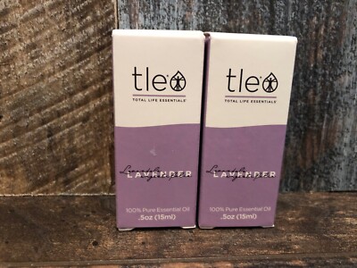 SET OF 2 TOTAL LIFE ESSENTIALS 100% PURE ESSENTIAL OIL..LAVENDER