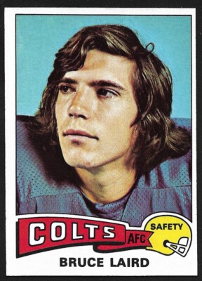 1975 TOPPS FOOTBALL #329  Bruce Laird  American International  COLTS  EX-MT+   A