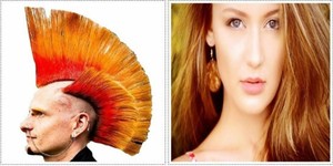 Glam Punk Goth Emo Orange Hair Dye Cream For Redhead Vibrant