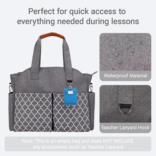 Women'S Teacher Bag, Work Bag, Women'S Office, Teacher Bag Large with Laptop Com - Picture 2 of 5