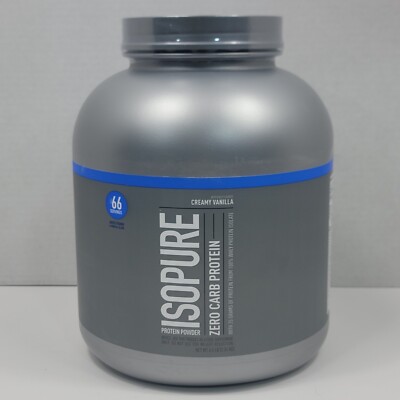 Isopure Zero Carb Protein Powder, Creamy Vanilla - 4.5 Lbs, Exp. 04/25, New!