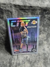 2023-24 Panini NBA Hoops Premium Stock - City Edition Silver Prizm #15 LeBron...