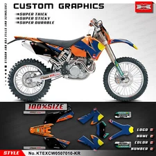 Kungfu Graphics Full MX Custom Sticker Decal Kit for EXC XCW 2005 2006 2007