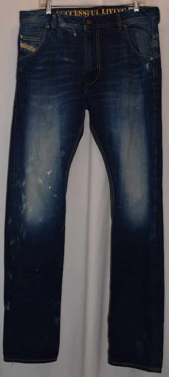 DieSel Krooley Jeans Mens 36Wx37L Regular Slim Carrot Wash 