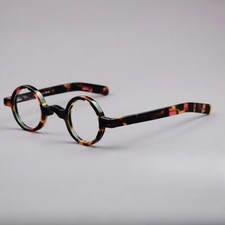 Retro Small Round Acetate Reading Eyeglasses Frames Men Women Hand Made Glasses