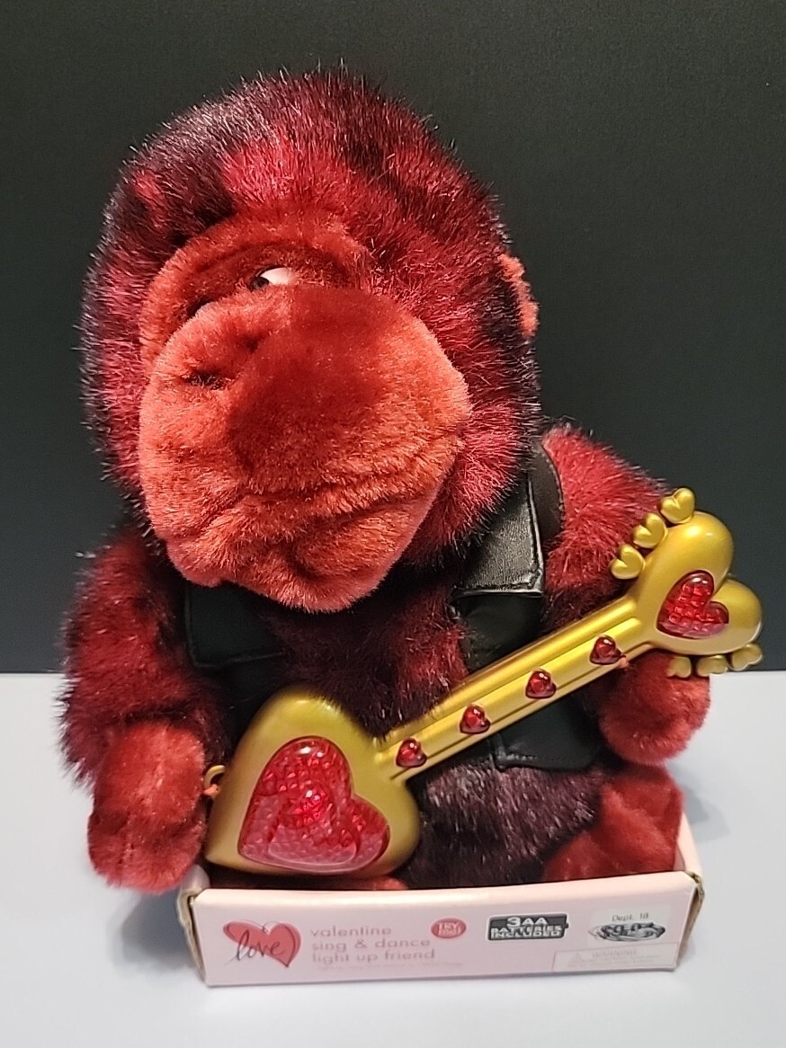 Plush Gorilla Playing Guitar Singing Dance 