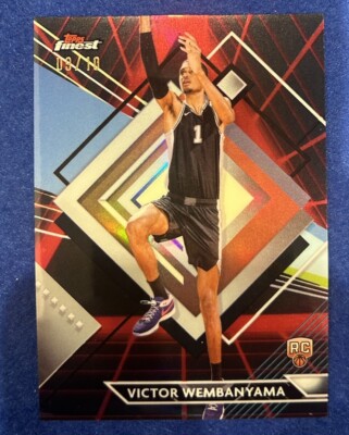 Victor Wembanyama 2023-24 Topps Finest RC /10 RARE 🔥 Spurs Red