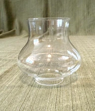 Clear Short Bulge Hurricane Chimney Replacement Lamp Globe Glass 1 5/8" Fitter