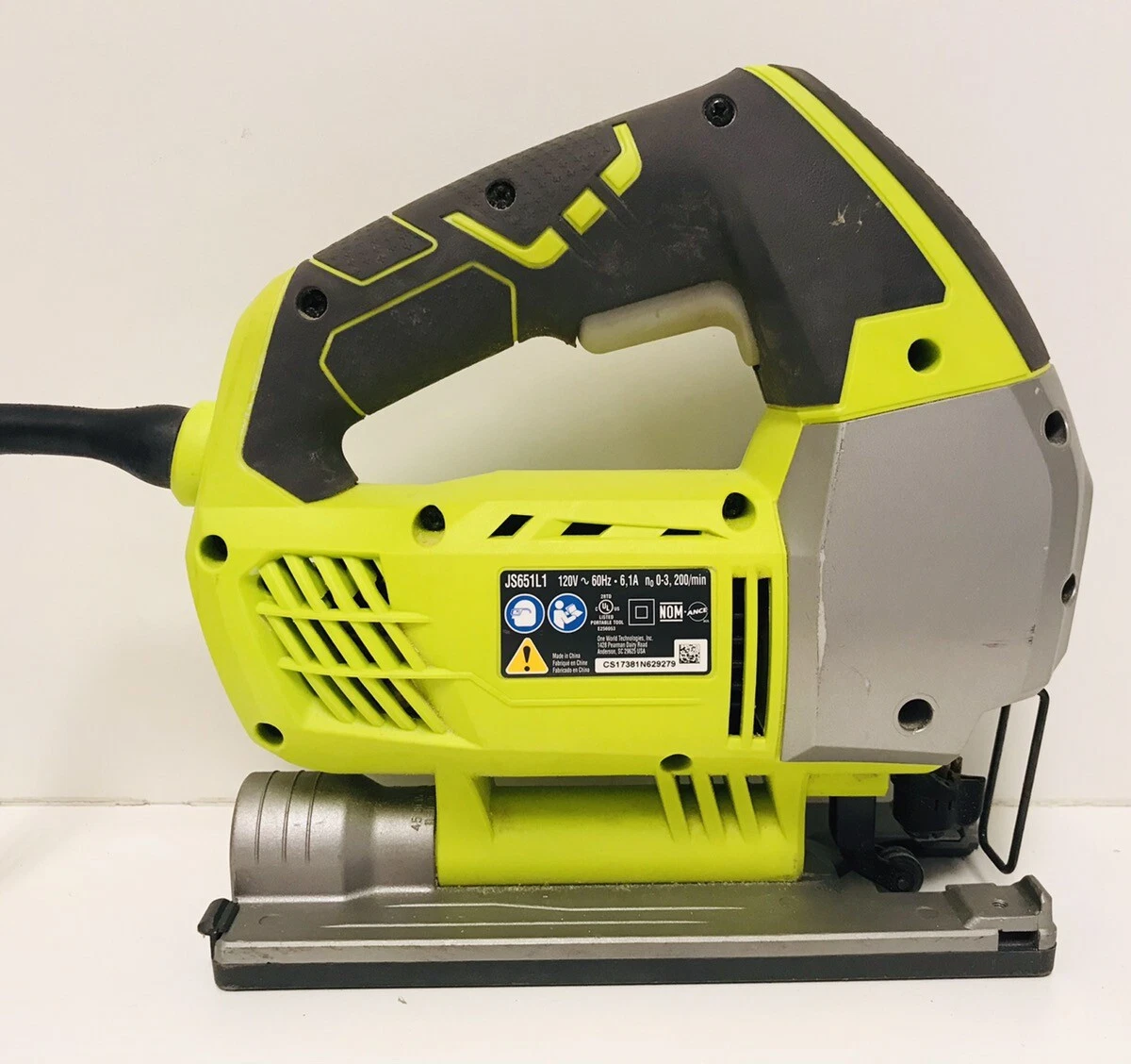 6.1 amp corded variable speed 2024 orbital jig saw with speedmatch technology