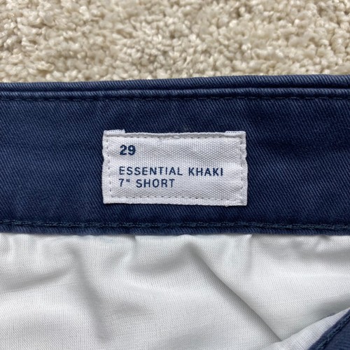 Gap Essential Khaki GapFlex 7" Shorts w/ Washwell, Men's 29 (Navy Blue) - Picture 5 of 10