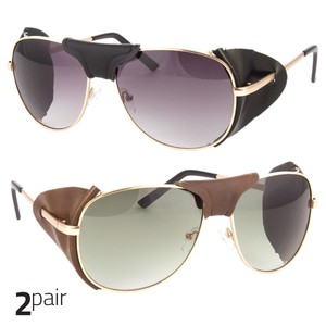 aviator sunglasses with side shields
