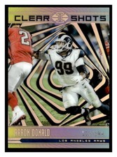 2018 Panini Illusions #CS-AD Aaron Donald Clear Shots Gold #/299