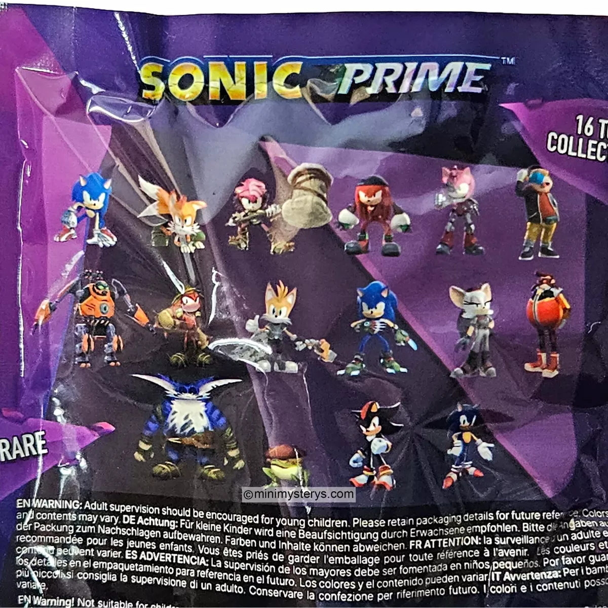 Sonic Prime Toys. 16 Collectible Figurines to Collect