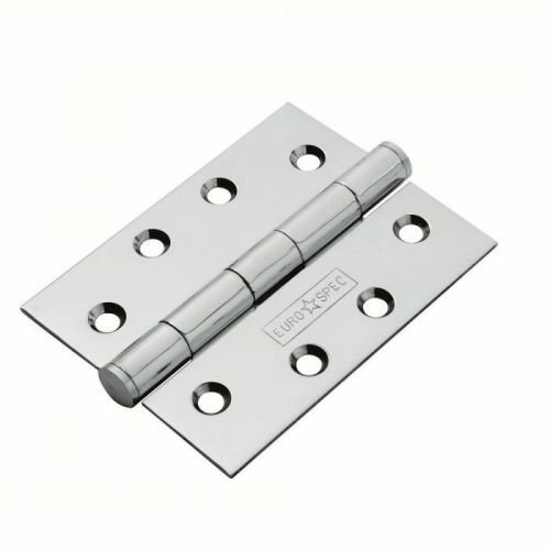 PAIR Eurospec Grade 7 Ball Bearing Hinge 76mm x 51mm 2mm Satin Stainless Steel