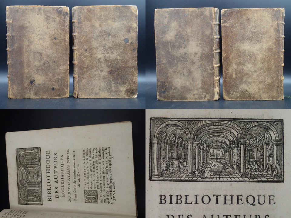 1736 RARE BIBLIOTHEQUE DES AUTEURS ECCLESIASTIQUES - Photo 3/4