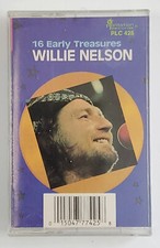 Willie Nelson 16 Early Treasures Cassette Tape 1987 Album Audio Songs