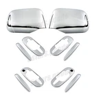 Accessories Chrome Side Mirror + Door Handle Covers For Honda CR-V 1997-2001