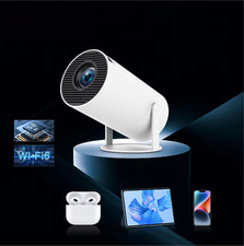 HY300 Auto Keystone Mini Portable Projector,4K/260 ANSI Smart Projector