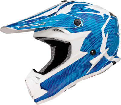 Moose Racing Youth F.I. Agroid MIPS Offroad Helmet Blue/White | eBay