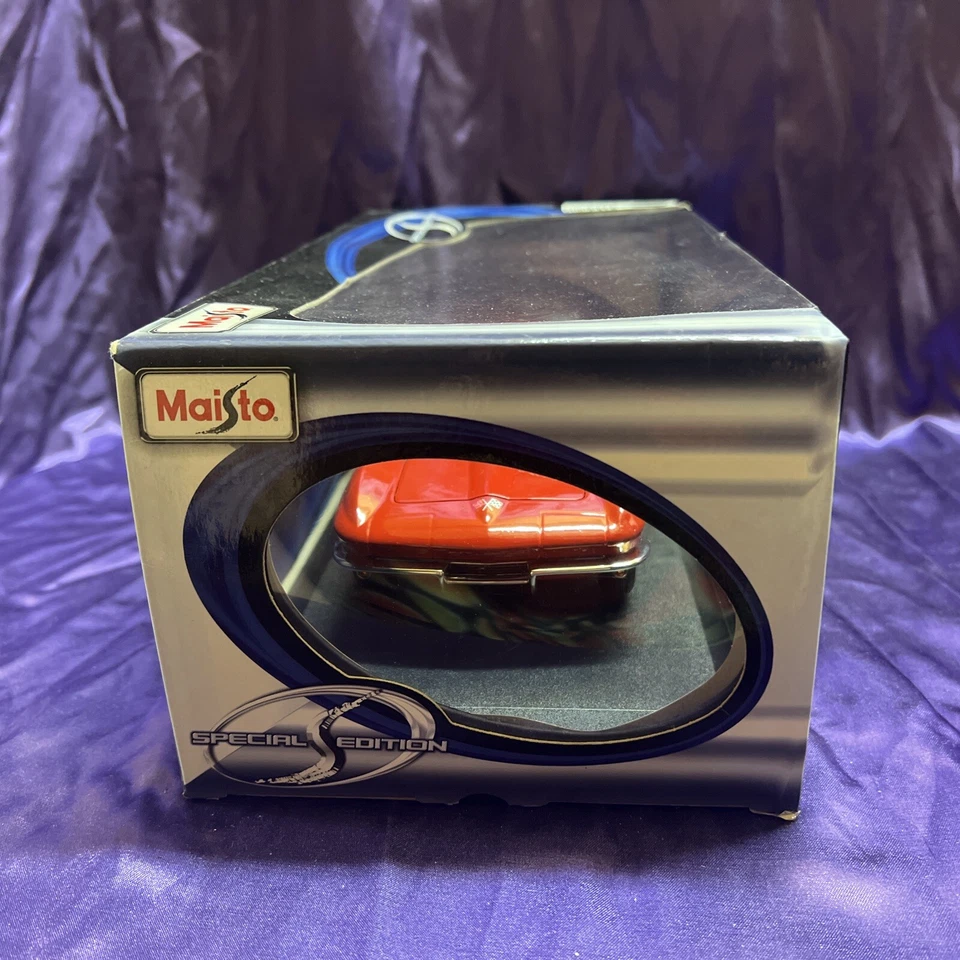 Chevrolet Corvette Fastback 1965 Maisto 1:18 rojo granate fundido a presión en caja nuevo en caja nuevo en caja nuevo Foto 3 de 4