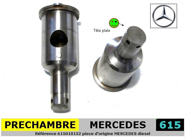 Fin des ratés moteur avec la préchambre MERCEDES diesel W615 pour culasse OM615 usée
