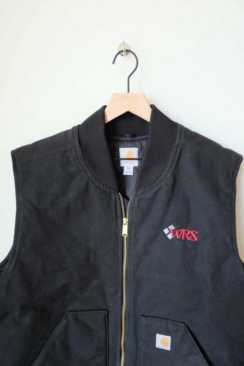 Mens Carhartt V01 Firm Duck Arctic Insulated Quilt Lined Vest 2XL