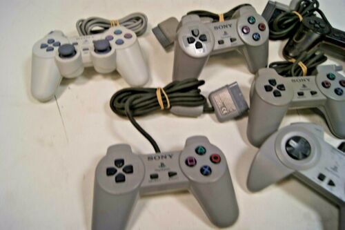 Lot - Sony PlayStation PS1 Controllers SCPH-1080 ASCII SCPH-110 FOR PARTS - Picture 2 of 4