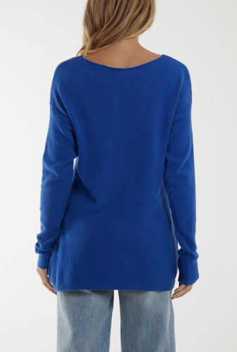 New Ladies Italian MULTI RIBBED STAR JUMPER Top Super Soft Knit Winter Jumper - Picture 7 of 30