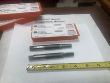 Lot of 2, Brubaker 1/8-27 Pipe Taps NPTF HSS 4-Strt Flute .312 Proj. T10766-04-B