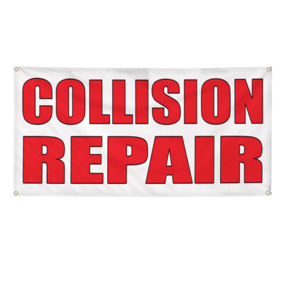Vinyl Banner Multiple Sizes Collision Repair Auto Body Shop Car Repair B Outdoor
