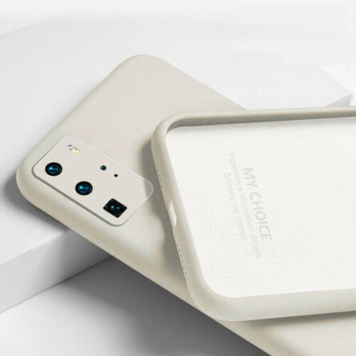 For Huawei P40 P30 Pro P20 Lite Soft Liquid Silicone Case Cover Square Edge - Picture 22 of 22