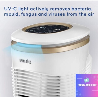 HoMedics TotalClean 99,97% True HEPA *Large* Luftreiniger - Weiß (AT-PET02A-GB)