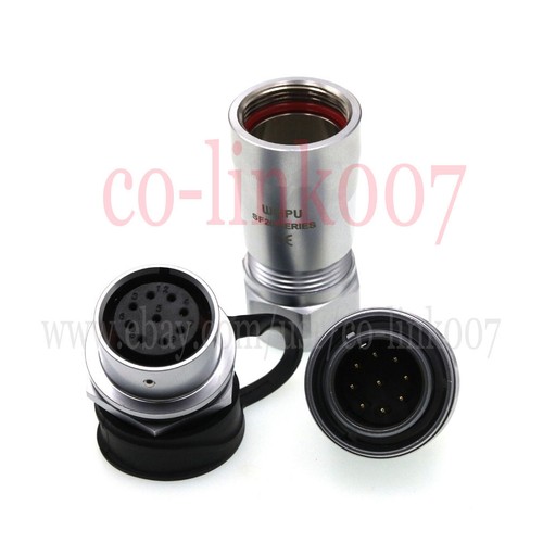 WEIPU SF20 IP67 9 pin Waterproof connector, M20 Panel power cable plug socket - Picture 4 of 6
