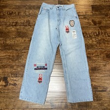 VTG Y2K PACO JEANS COMPANY, PATCHWORK AND ZIPPER, BAGGY JEANS. MENS 32 X 32