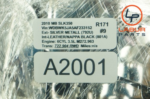 R171 09-11 Mercedes SLK Class Rear Left & Right Exhaust Muffler Tips Tip A2001 - Picture 6 of 6