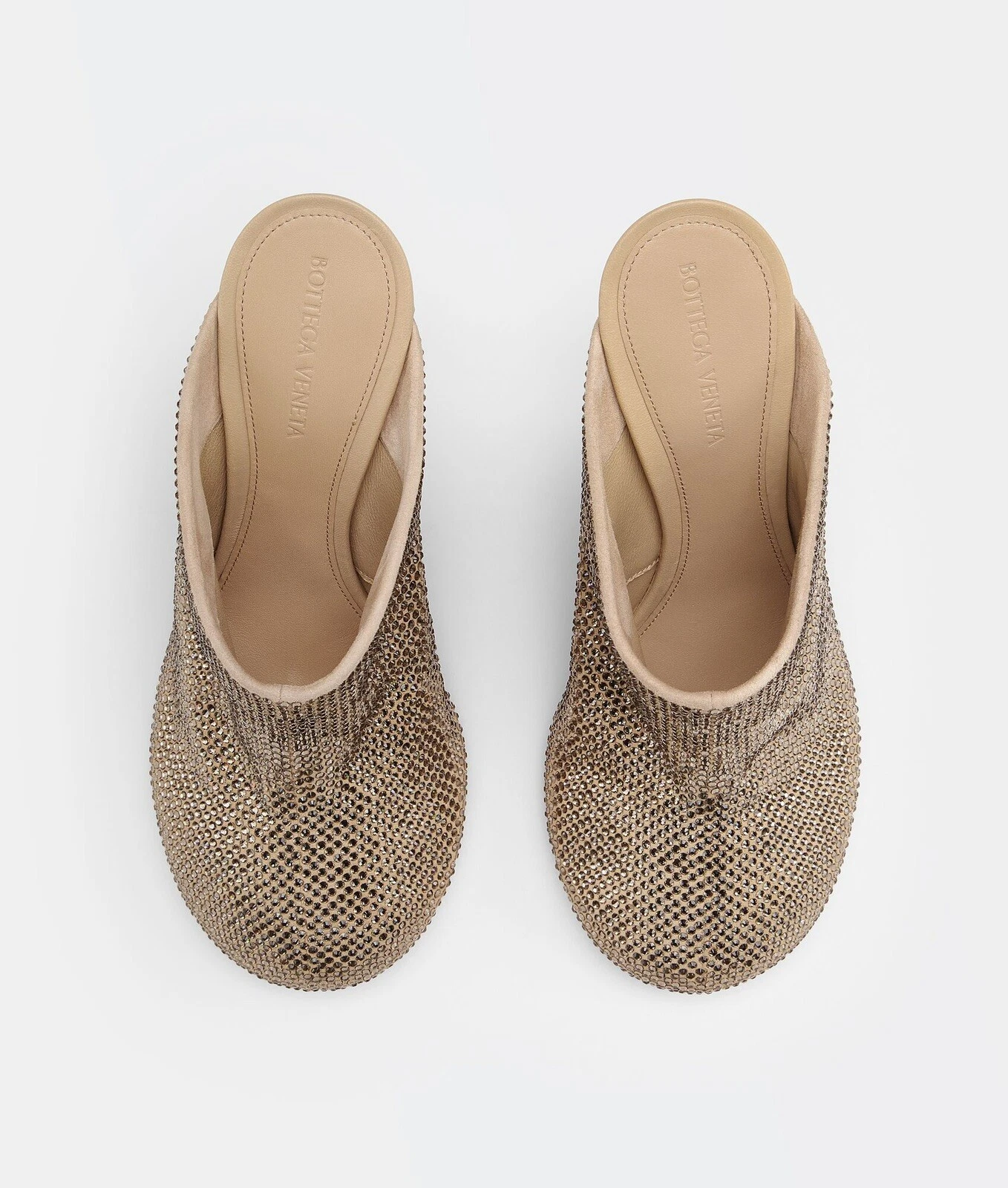 Bottega Veneta — BOTTEGA VENETA SPARKLE DOT SOCK CRYSTAL EMBELLISHED MULES SHOES (41) NIB