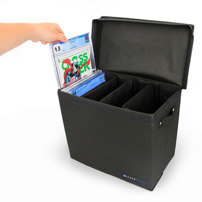 CASEMATIX Custodia Graduata Per Fumetti Per Fino A 28 Fumetti In Grado CGC, Cestino Leggero Con Tre Divisori Rimovibili Per Fumetti - Foto 9