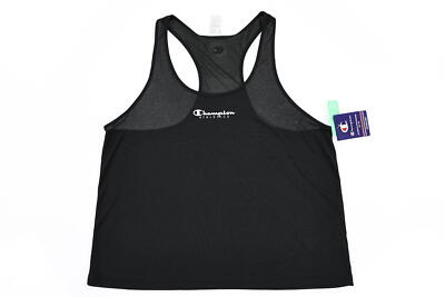 Champion 280435 Womens Plus Absolute Eco Racerback Tank, Size  1X, Black