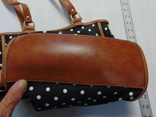 Extra großer Organizer-Tasche Damen gepunktet schwarz Capezio - Bild 4 von 7